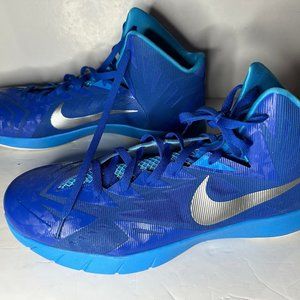 Nike Men's Lunarlon Hyperquickness Basketball Shoe Royal Blue Size 18